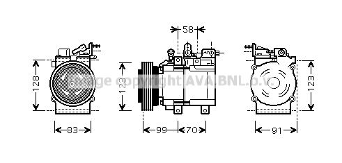 AVA QUALITY COOLING Kompressori, ilmastointilaite HYK197